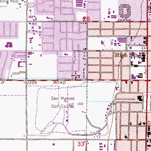 Topographic Map of Kingdom Hall of Jehovahs Witnesses, AZ