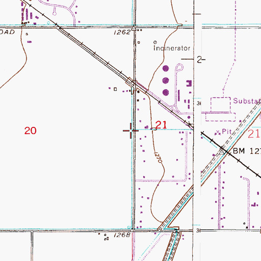 Topographic Map of Mesa Apostolic Lutheran Church, AZ