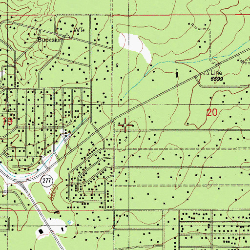 Topographic Map of Mogollon Fellowship of Christ, AZ