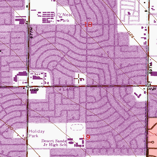 Topographic Map of Saint Andrew's Episcopal Church, AZ