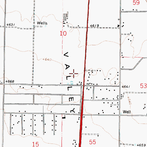 Topographic Map of Saint Catherine Laboure Catholic, AZ