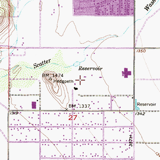 Topographic Map of Saint John Baptist Romanian Church, AZ