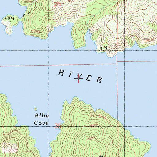Topographic Map of Pit River Arm, CA