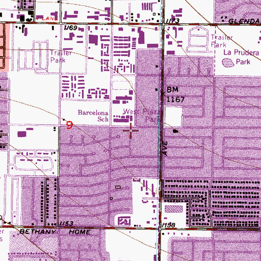 Topographic Map of Saint Louis the King Catholic Church, AZ