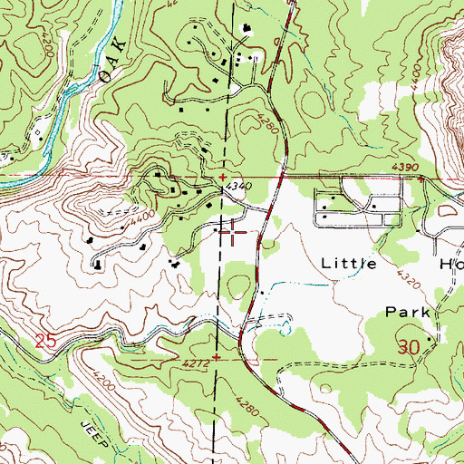 Topographic Map of Saint Luke's Episcopal Church, AZ