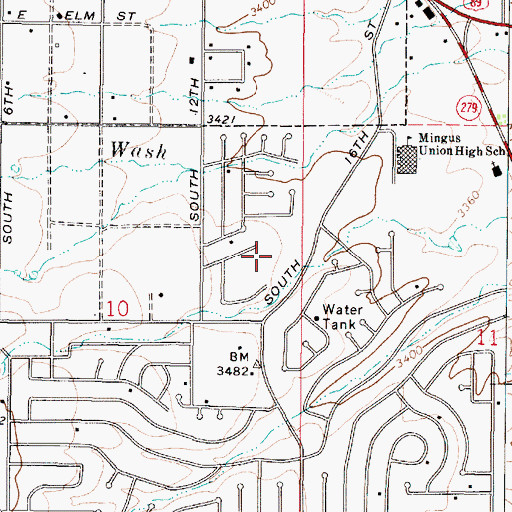Topographic Map of The Church of Jesus Christ of Latter Day Saints, AZ