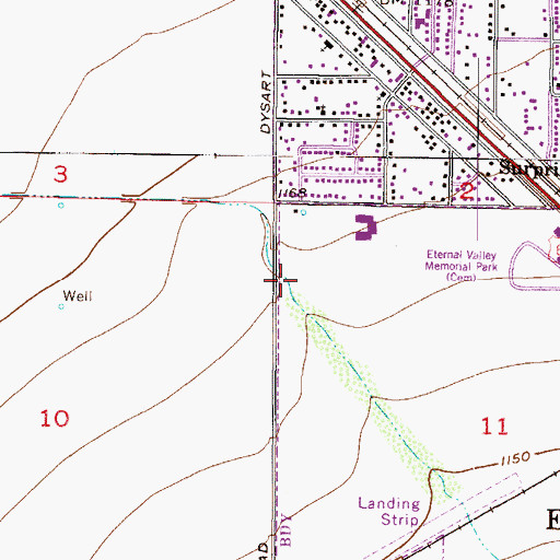 Topographic Map of The Church of Jesus Christ of Latter Day Saints, AZ
