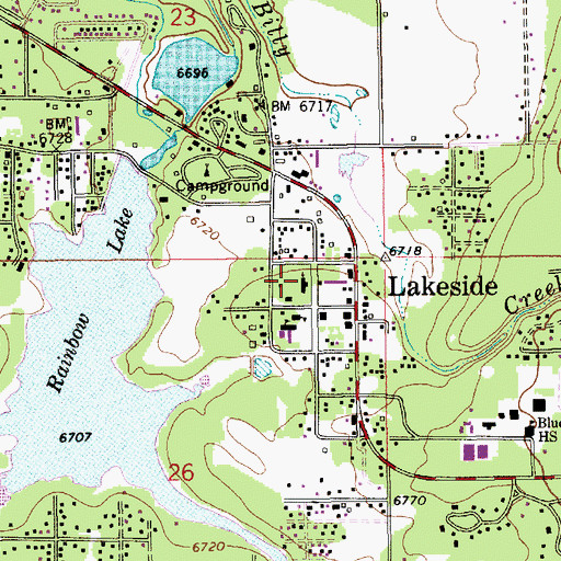 Topographic Map of The Church of Jesus Christ of Latter Day Saints, AZ