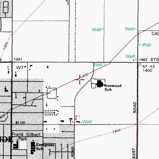 Topographic Map of The Church of Jesus Christ of Latter Day Saints, AZ