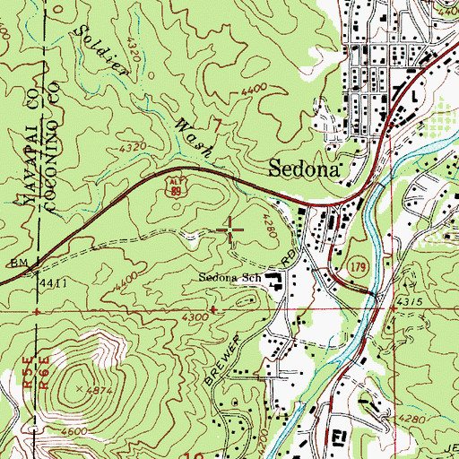 Topographic Map of The Church of Jesus Christ of Latter Day Saints, AZ