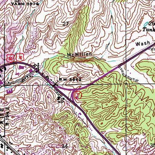 Topographic Map of The Church of Jesus Christ of Latter Day Saints, AZ