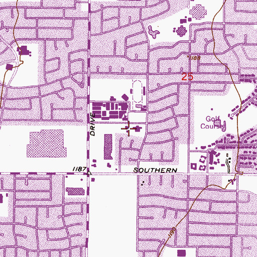 Topographic Map of The Church of Jesus Christ of Latter Day Saints, AZ