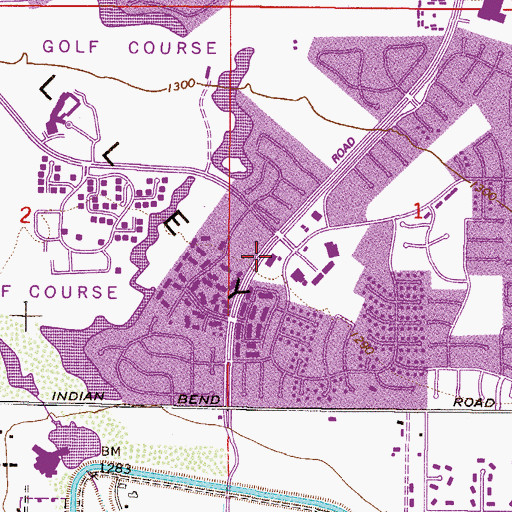 Topographic Map of Trinity Alive Assembly of God, AZ