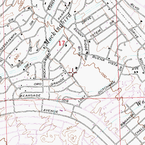 Topographic Map of United Pentecostal Church, AZ