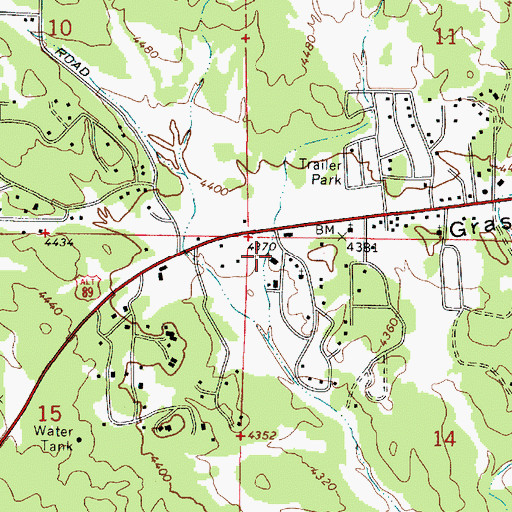Topographic Map of Unity Church of Sedona, AZ
