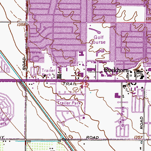 Topographic Map of Velda Rose United Methodist Church, AZ