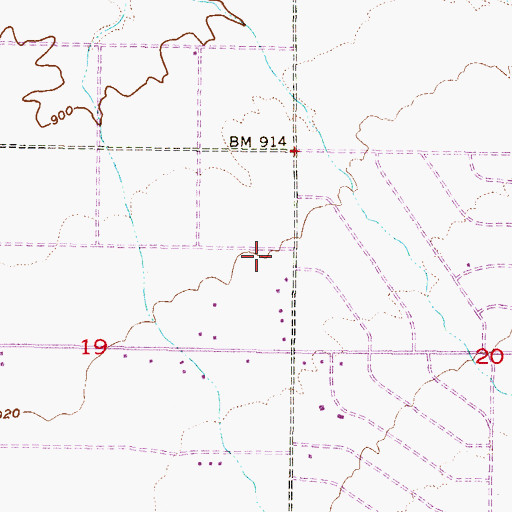Topographic Map of Victory Baptist Church, AZ