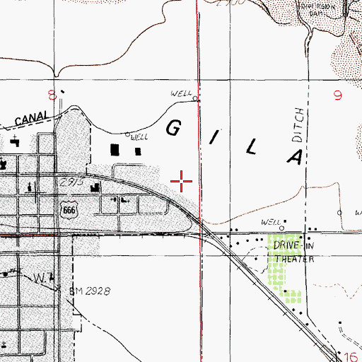 Topographic Map of Victory Fellowship Church, AZ