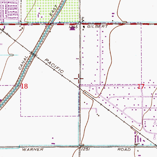 Topographic Map of Victory Tabernacle Pentecostal, AZ