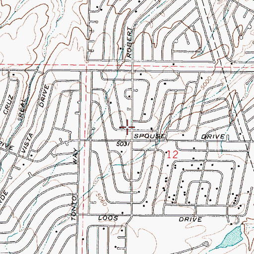 Topographic Map of Victory Worship Bible Church, AZ