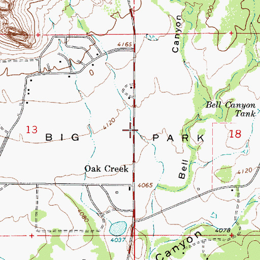 Topographic Map of Village Park Baptist Church, AZ