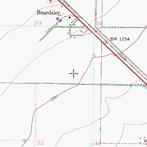 Topographic Map of Vineyard Church of Surprise, AZ