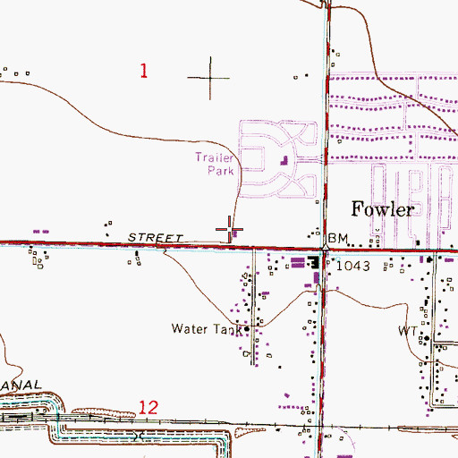 Topographic Map of Westridge Baptist Church, AZ