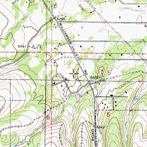 Topographic Map of Westside Christian Church, AZ
