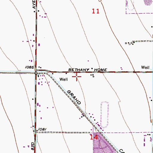 Topographic Map of Westside Church of God, AZ