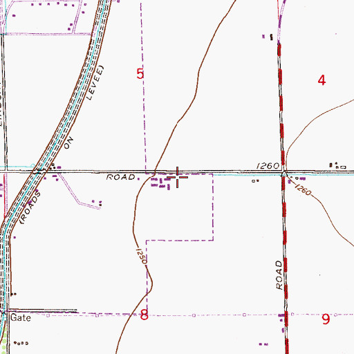 Topographic Map of Wonderful Mercy Church, AZ