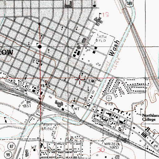 Topographic Map of Zion Baptist Church, AZ