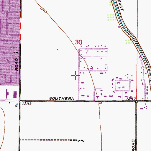 Topographic Map of Kingdom Hall of Jehovahs Witnesses, AZ