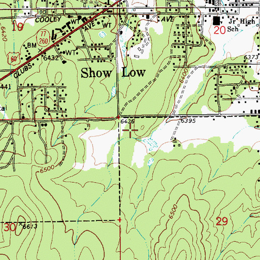 Topographic Map of Kingdom Hall of Jehovahs Witnesses, AZ