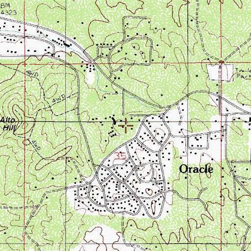 Topographic Map of Kingdom Hall of Jehovahs Witnesses, AZ