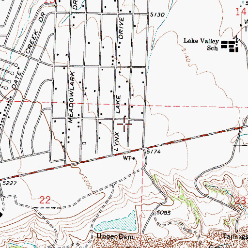 Topographic Map of Kingdom Hall of Jehovahs Witnesses Mingus Mountain Congregation, AZ