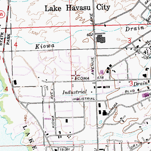 Topographic Map of Lakeview Community Church, AZ