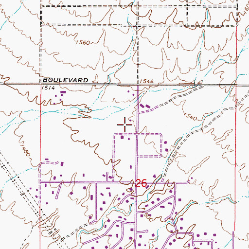 Topographic Map of Landmark Pentecostal Church, AZ