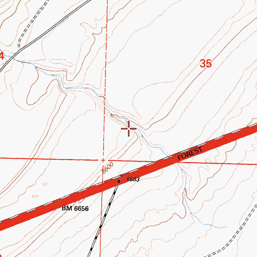 Topographic Map of Rancheria Gulch, CA