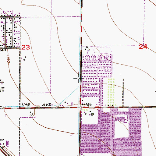 Topographic Map of New Birth Community Church, AZ