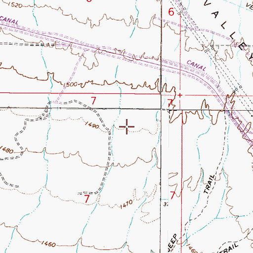 Topographic Map of New Covenant Lutheran Church, AZ