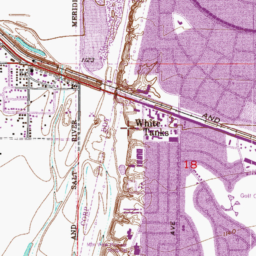 Topographic Map of New Joy Ministries, AZ