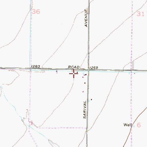 Topographic Map of New Song United Methodist Church, AZ