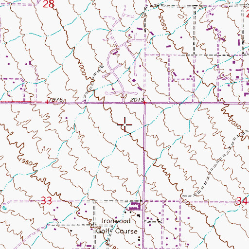 Topographic Map of North Ridge Community Church, AZ