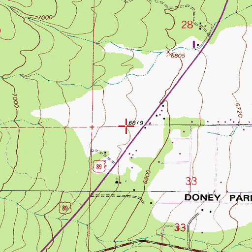 Topographic Map of Northland Baptist Church, AZ