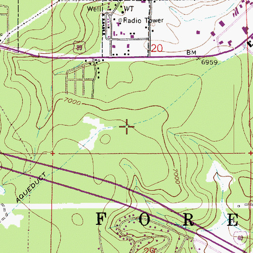 Topographic Map of Northland Christian Assembly of God, AZ
