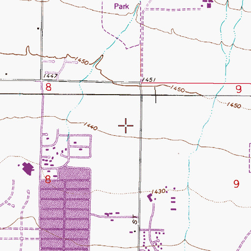 Topographic Map of Oasis Community Church, AZ