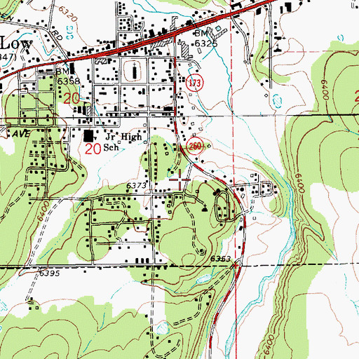 Topographic Map of Saint Rita's Catholic Church, AZ
