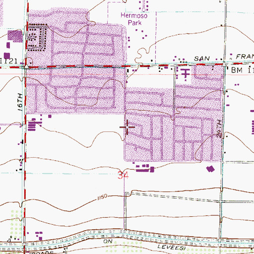 Topographic Map of Saint Stephen Missionary Baptist Church, AZ