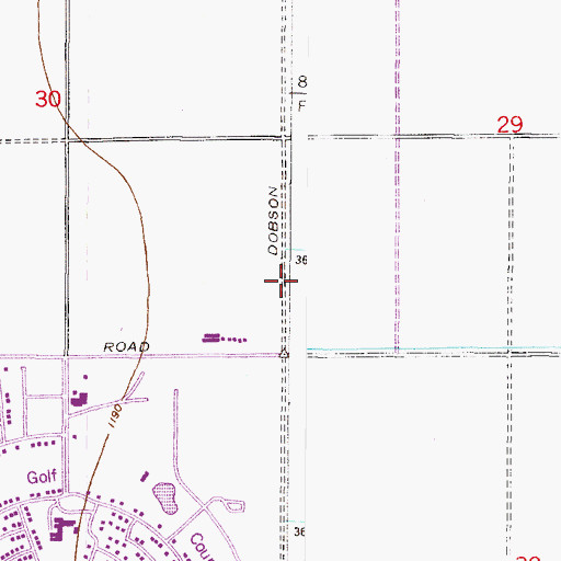 Topographic Map of Saint Stevens Catholic Church, AZ