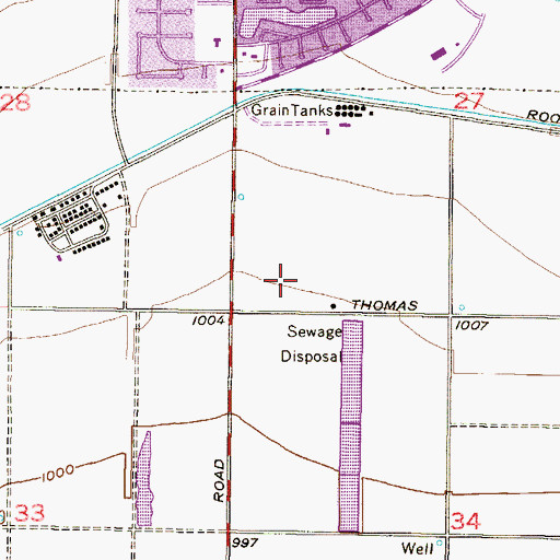 Topographic Map of Saint Thomas Aquinas Church, AZ